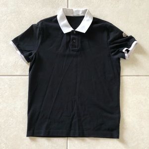 Moncler Black Polo Shirt